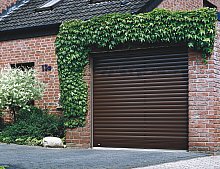 insulated roller door with optional vented slats at the bottom